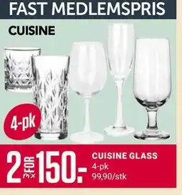Europris CUISINE GLASS, Medlemspris tilbud