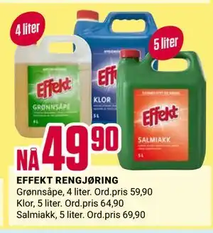 Europris EFFEKT RENGJØRING tilbud
