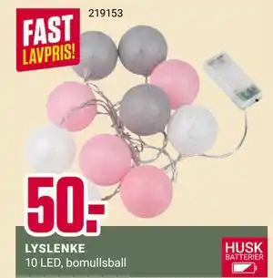 Europris LYSLENKE tilbud