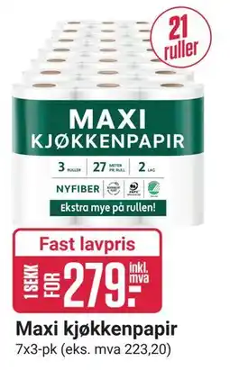 Europris Maxi kjøkkenpapir tilbud