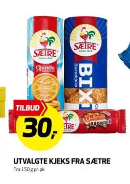 Bunnpris UTVALGTE KJEKS FRA SÆTRE tilbud