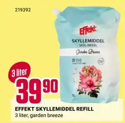Europris EFFEKT SKYLLEMIDDEL REFILL tilbud