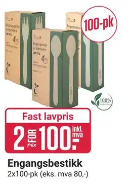 Europris Engangsbestikk tilbud