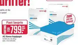 Europris A3 Xerox kopipapir tilbud