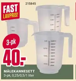 Europris MÅLEKANNESETT tilbud