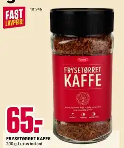 Europris FRYSETØRRET KAFFE tilbud