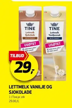 Bunnpris LETTMELK VANILJE OG SJOKOLADE tilbud