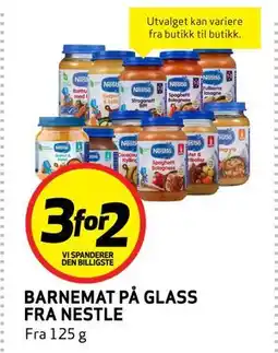Bunnpris BARNEMAT PÅ GLASS FRA NESTLE tilbud