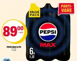 Coop Extra Pepsi max 6 pk tilbud