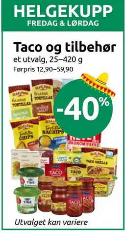 Joker Taco og tilbehør tilbud