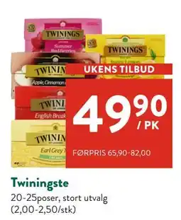 Jacobs Twiningste tilbud