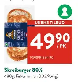 Jacobs Skreiburger 80% tilbud