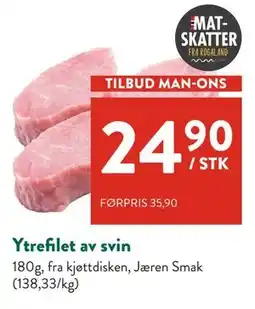 Jacobs Ytrefilet av svin tilbud