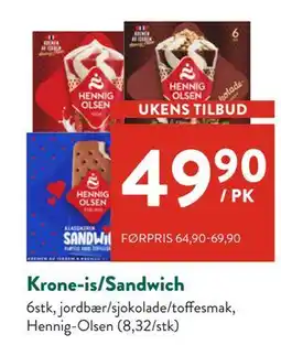 Jacobs Krone-is/Sandwich tilbud