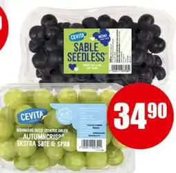 Spar Cevita Sable Seedless & Autumncrisp tilbud