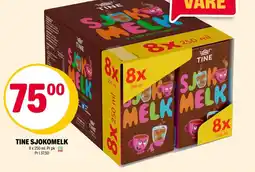 Coop Extra Tine sjokomelk tilbud