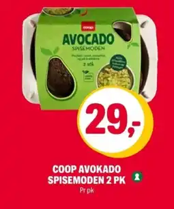 Coop Extra COOP Avokado spisemoden 2 pk tilbud