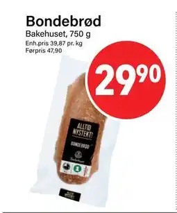 Nærbutikken Bondebrød tilbud