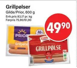 Nærbutikken Grillpølser tilbud