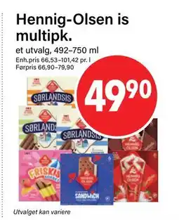 Nærbutikken Hennig-Olsen is multipk tilbud