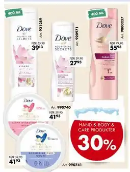 Sparkjøp UTVALGTE DOVE HAND & BODY & CARE PRODUKTER tilbud