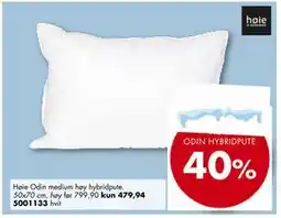 Sparkjøp Høie Odin medium høy hybridpute tilbud