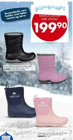 Sparkjøp TERMOSTØVLER tilbud