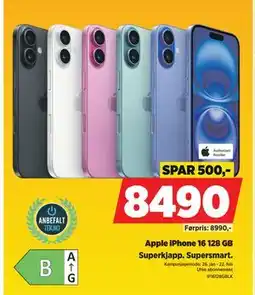POWER Apple iPhone 16 128 GB tilbud