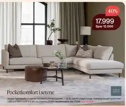 Møbelringen Jasper hjørnesofa, Medlemspris tilbud