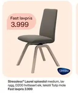 Møbelringen Stressless Laurel spisestol tilbud