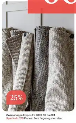Møbelringen Cosmo teppe tilbud