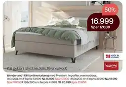 Møbelringen Wonderland K6 kontinentalseng tilbud