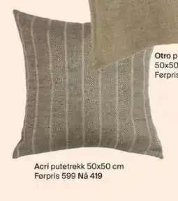 Møbelringen Acri putetrekk tilbud