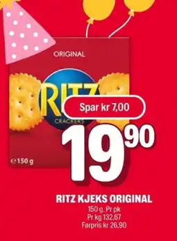 Coop Extra RITZ Kjeks original tilbud