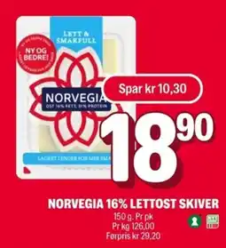 Coop Extra NORVEGIA 16% Lettost skiver tilbud