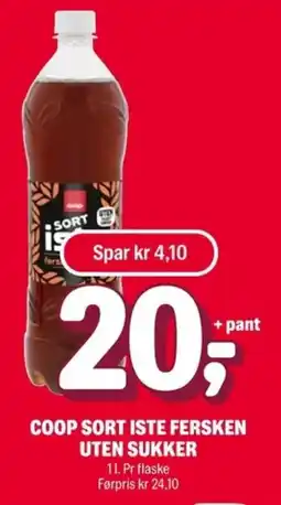 Coop Extra COOP Sort iste fersken uten sukker tilbud