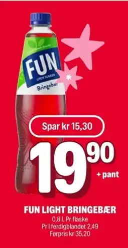 Coop Extra FUN LIGHT Bringebær tilbud
