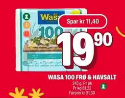 Coop Extra WASA 100 frø & havsalt tilbud