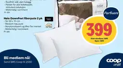 Coop Extra HØIE Downfeel fiberpute 2 pk tilbud