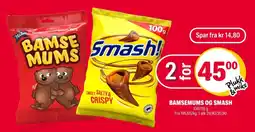 Coop Extra Bamsemums og smash tilbud