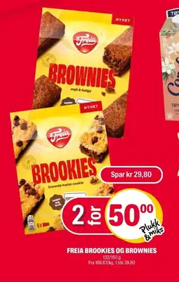 Coop Extra FREIA Brookies og brownies tilbud