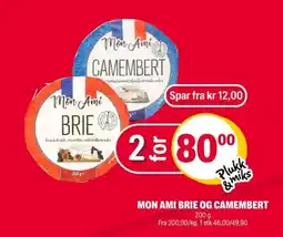 Coop Extra MON AMI BRIE Og camembert tilbud