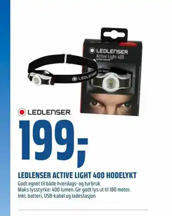 Coop Obs Ledlenser active light 400 hodelykt tilbud