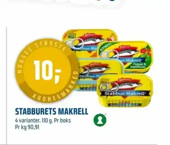 Coop Obs Stabburets makrell tilbud
