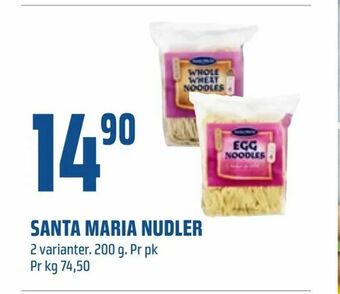 Coop Obs Santa maria nudler tilbud