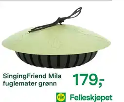Felleskjøpet Singing friend mila fuglemater grønn tilbud