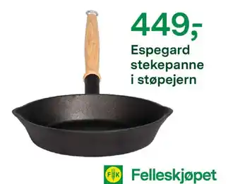 Espegard stekepanne i støpejern