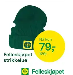Felleskjøpet Felleskjøpet strikkelue tilbud