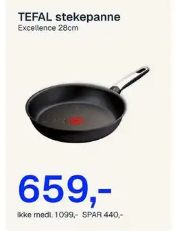 Jernia TEFAL stekepanne tilbud