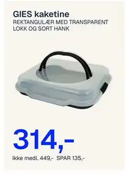 Jernia GIES kaketine tilbud